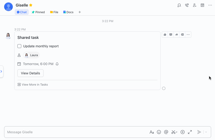 View and edit tasks