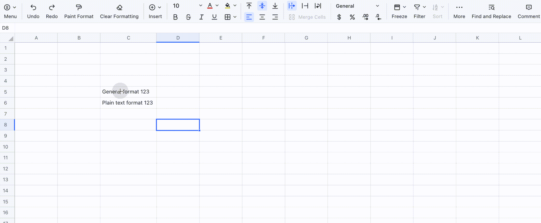 Format a portion of the content in a cell